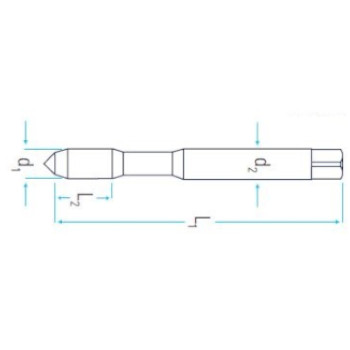 Macho roscar maquina aguj, pasantes ALU CrN M3 foto del producto Vista 2 L