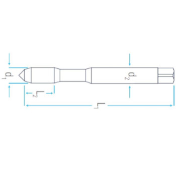 Macho roscar aguj. pasante INOX PM HSS-E-PM M3 foto del producto Vista 2 L