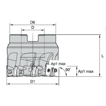 FRESA Ø40 VSM17D040Z04S16XD17 40 foto del producto Vista 2 L