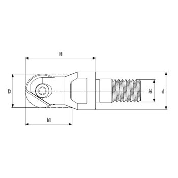  (D.U.)Fresa de copiado con mango roscado 20M10 foto del producto Vista 2 L