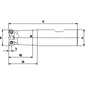 Fresa copiadora mango cil&iacute;ncrico 25x107 foto del producto Vista 2 L