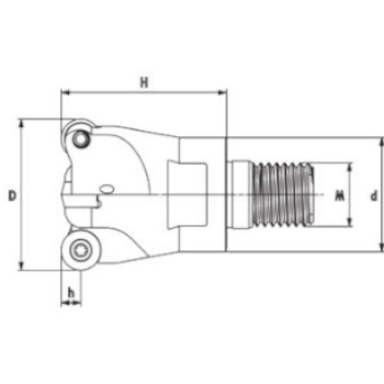 Fresa copiadora con rosca Ø32mm foto del producto Vista 2 L