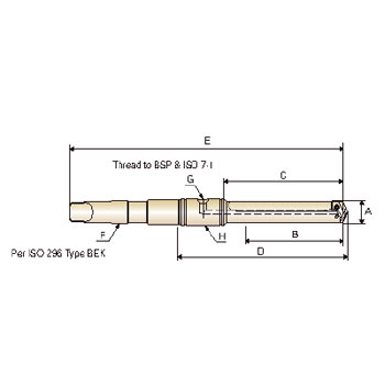 (D.U.)Broca Espada con mango CM 36 foto del producto Vista 2 L