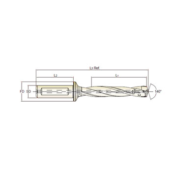 Broca de alto rendimiento i-One Drill Ø16 foto del producto Vista 2 L