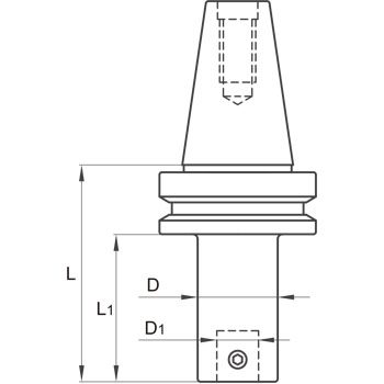 Mandrino para cabezal de mandrinar BT40 foto del producto Vista 2 L