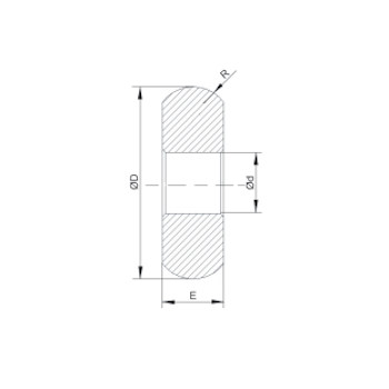  (D.U.)Rodillo de bru&ntilde;ido E25 foto del producto Vista 2 L