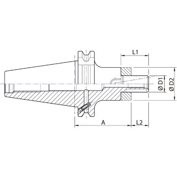 Portaplatos de fresar combinable SK40 corto 16 foto del producto Vista 2 L