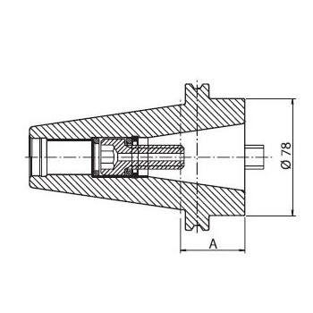 Adaptador de SK 50 a SK 40 foto del producto Vista 2 L