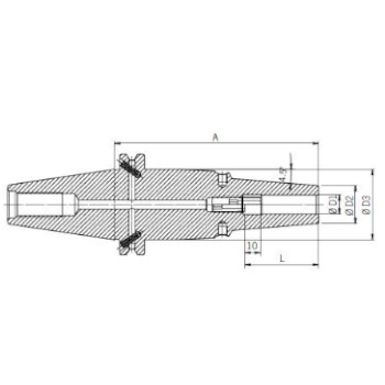 (D.U.)Portaherramientas térmico Power, Ø 6 mm, SK 40 foto del producto Vista 2 L