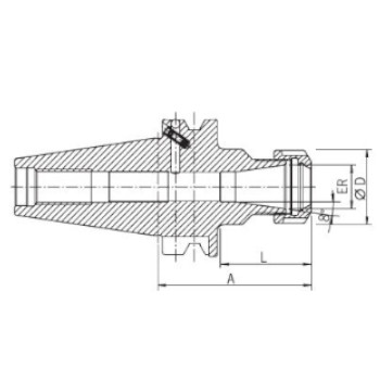 Portapinzas ER32-BT40 largo foto del producto Vista 2 L