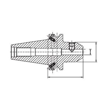 Portaherramientas Weldon, Ø 6 mm, BT 40 Corto foto del producto Vista 2 L