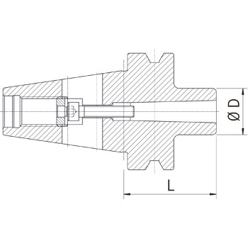 Casquillo reductor BT40 para hta. con mango CM1 foto del producto Vista 2 L