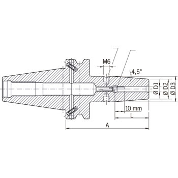 Portaherramientas Basic térmico, Ø 6 mm, BT 40 foto del producto Vista 2 L