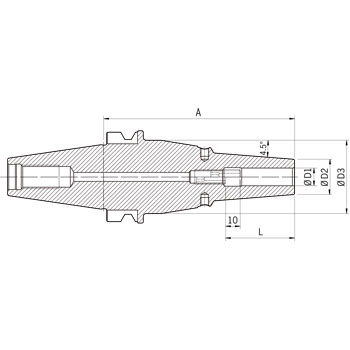 (D.U.)Portaherramientas térmico Power, Ø 6 mm, BT 40 foto del producto Vista 2 L