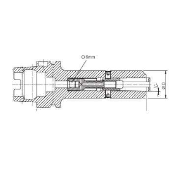 Portapinzas de precisión HG 03, HSK A 63 Extra-Largo foto del producto Vista 2 L