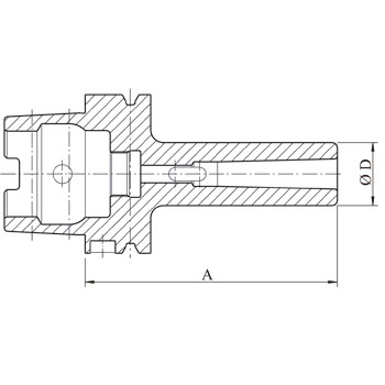 Casq. reductor HSK A63 para hta con mango CM1 con lengüeta foto del producto Vista 2 L