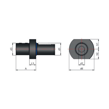 Portaherramientas VDI 50 Forma E1 16mm foto del producto Vista 2 L