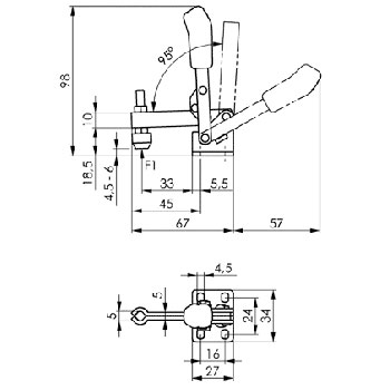 Brida amarre vertical  1 mm foto del producto Vista 2 L