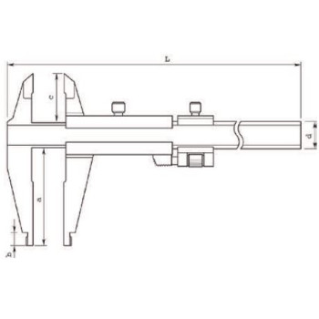 Calibre tornero 533-504 0-500mm foto del producto Vista 2 L