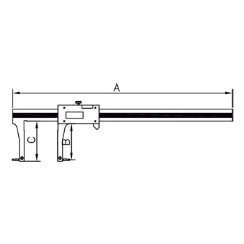 Pie de rey universal INT. 24-250mm / EXT. 0-210mm foto del producto Vista 2 L