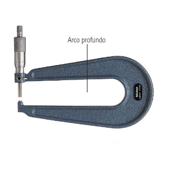 Micrómetro exteriores analógico con arco 118-102 0-25mm foto del producto Vista Principal L