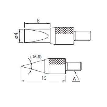 Punta en cu&ntilde;a en MD 120067 foto del producto Vista Principal L