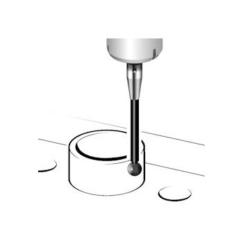 Palpador bola rubí vástado Inox Ø8,0 11mm foto del producto Vista 2 L