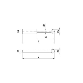 Palpador A-5555-0019, M5 ST D3R L33.5 ML23.5 D11 D foto del producto Default L