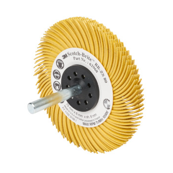 3M SCOTCH-BRITE RADIAL BRISTLE BRUSH ON SHAFT BB-Z foto del producto Vista Principal L