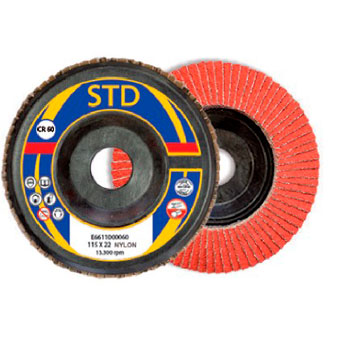 Disco de láminas abrasivo CERÁMICO con soporte de fibra ejec foto del producto