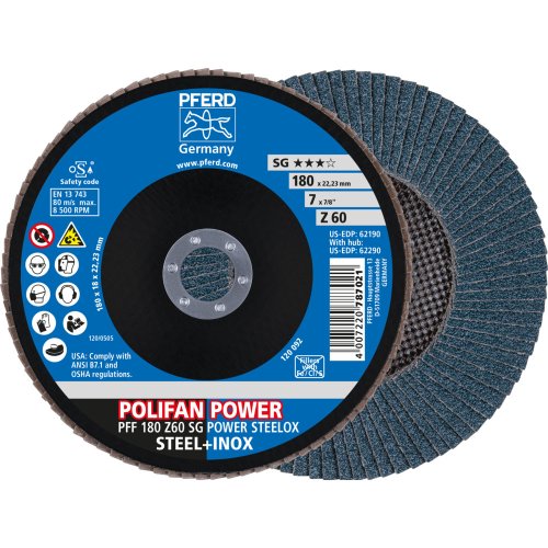 Disco Polifan PFF SG-ZIRKON &Oslash;180mm Gr. 60 foto del producto Vista Principal L