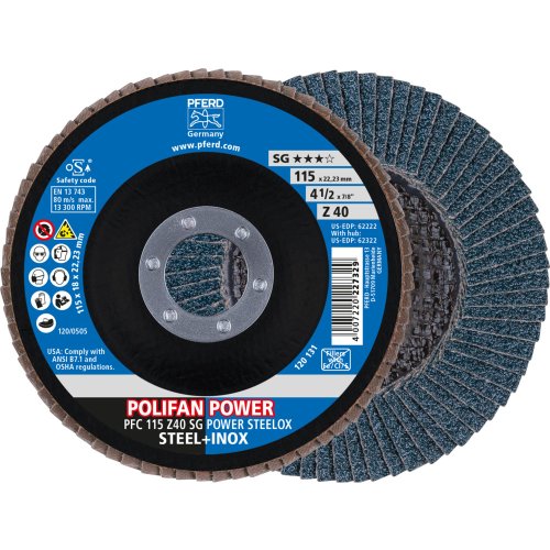 Disco Polifan PFC SG-ZIRKON  Ø115 Gr. 40 foto del producto Vista Principal L