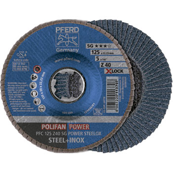 Disco Polifan PFC SG-ZIRKON  Ø125 Gr. 40 X-LOCK foto del producto Vista Principal L