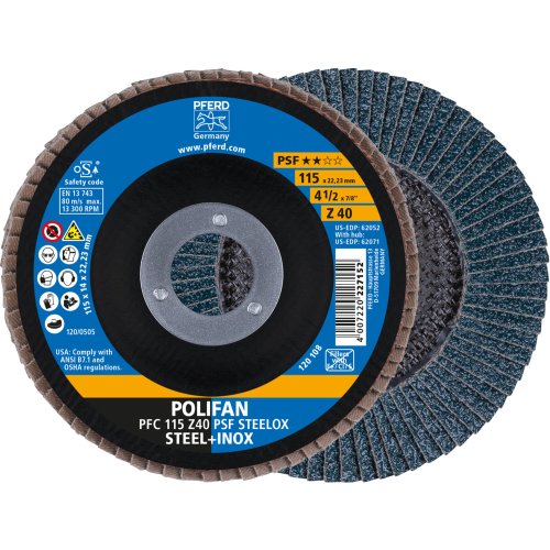 Disco Polifan PFC PSF-ZIRKON ø115 Gr 40 foto del producto Vista Principal L