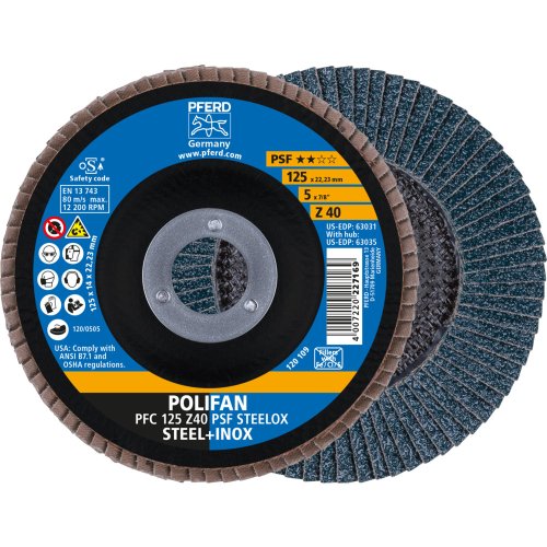 Disco Polifan PFC PSF-ZIRKON ø125 Gr 40 foto del producto Vista Principal L