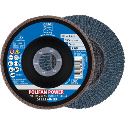 Disco Polifan PFC SG-ZIRKON &Oslash;125 Gr. 60 foto del producto Vista Principal L