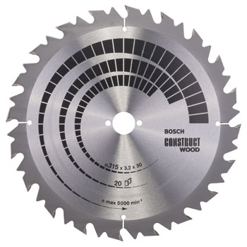 Disco de sierra de mesa construct Wood315x30x3,2 foto del producto Vista Principal L