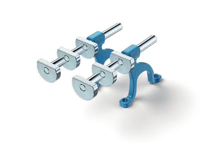 Par de brazos de apoyo 160mm d/tornillos Heuer foto del producto Vista Principal L