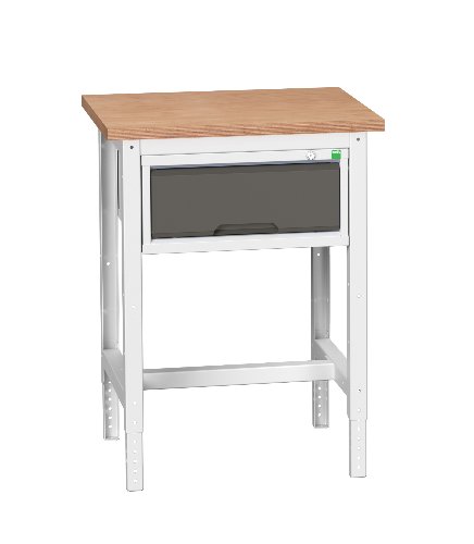 Mesa de trabajo 525x550 con 1 caj&oacute;n foto del producto Vista Principal L