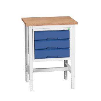 (D.U.) Mesa de trabajo 525x550 3 cajones foto del producto Vista Principal L