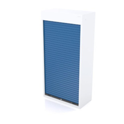 Armario de taller con persiana y 5 bandejas. RAL7035/RAL5010 foto del producto Vista Principal L