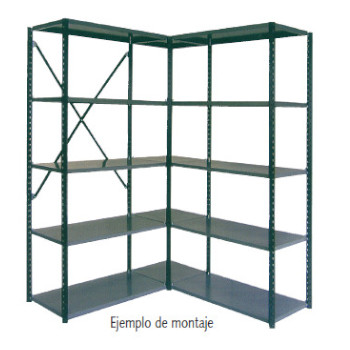 Estanterías iniciales multiusos de 2.5m. de altura (6 baldas foto del producto