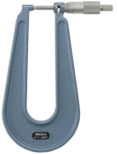 Sheet Metal Microm., Flat Anvil/Spindle 0-1", 6" Throat foto del producto Vista Principal L