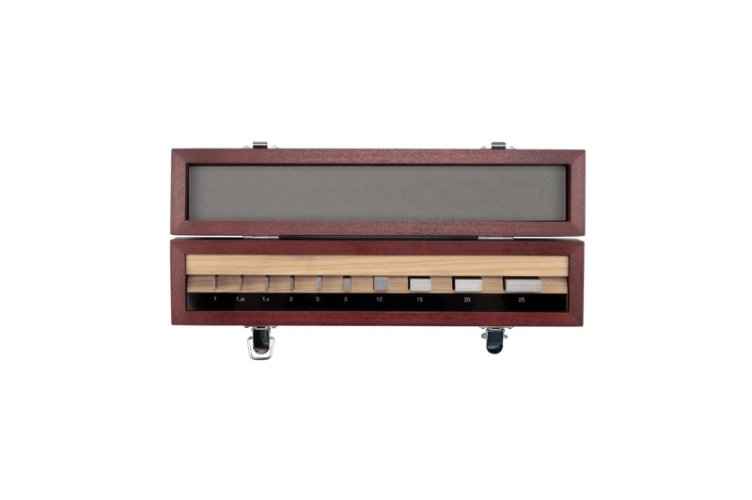 Gauge Block Set, Metric, Ins. Cert., ISO 10 Blocks, Grade 1, Steel foto del producto Vista Principal L