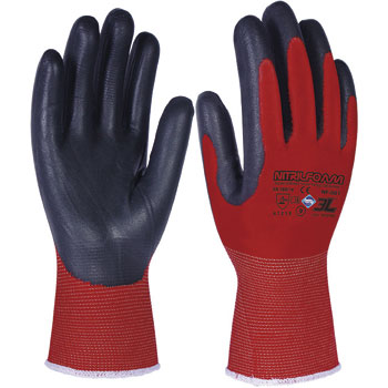 Guantes de nylon sin costuras NITRILFOAM T. 9 foto del producto Vista Principal L