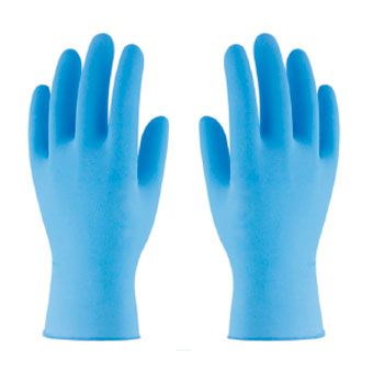 Caja de 100 guantes des. nitrilo libre de polvo azul T8(M) foto del producto