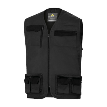 Chaleco de trabajo GRIS OSC. - NEGRO T.3XL foto del producto Vista Principal L