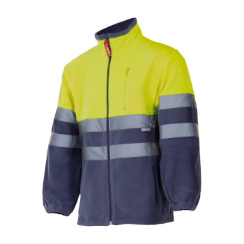 Chaqueta polar alta visibilidad Azul M. Am. T.M foto del producto Vista Principal L