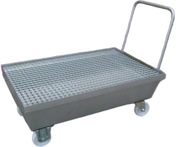 Cubeto metalico 1 bidon 200 L- con ruedas foto del producto Vista Principal L