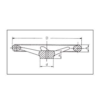 Volante de aluminio 3301-A M8x140 foto del producto Vista 2 L